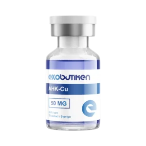 AHK-Cu 50mg kopparpeptid i vial – blått pulver för forskning inom hårväxt, hud och anti-aging
