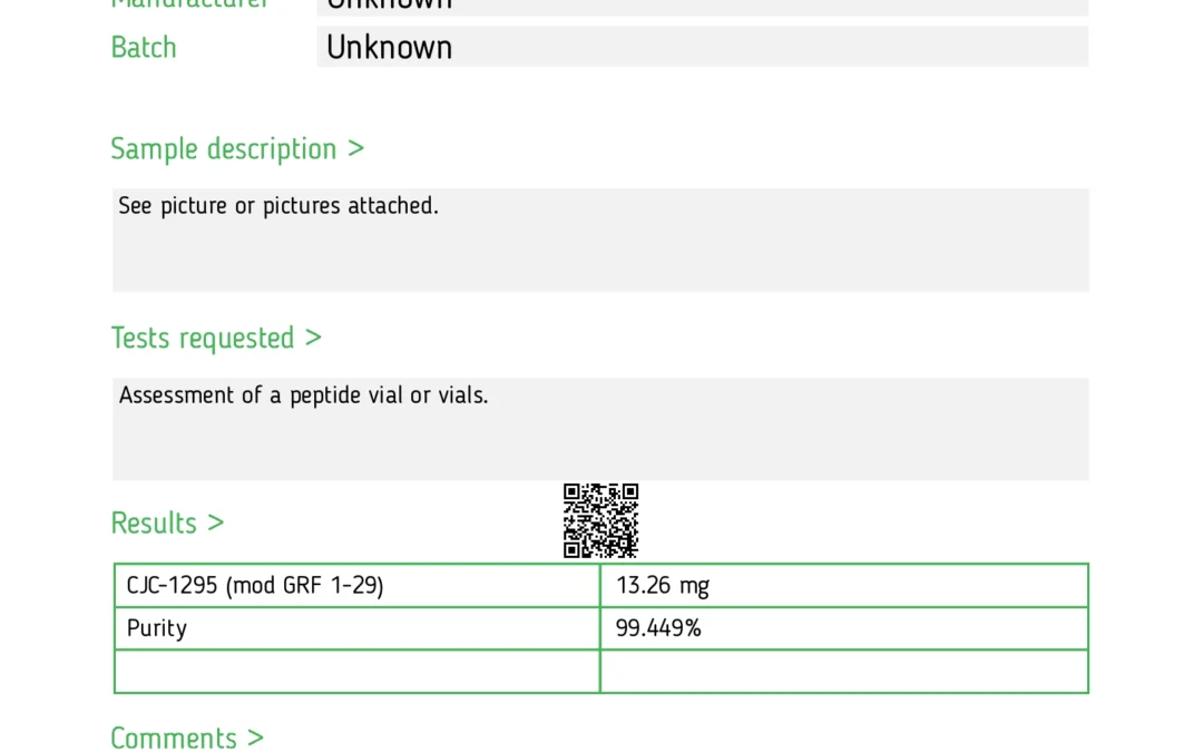 CJC-1295 no DAC 13,26MG