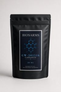Cardarine GW-501516 från BIOSARMS – svart påse med 50 tabletter à 20 mg