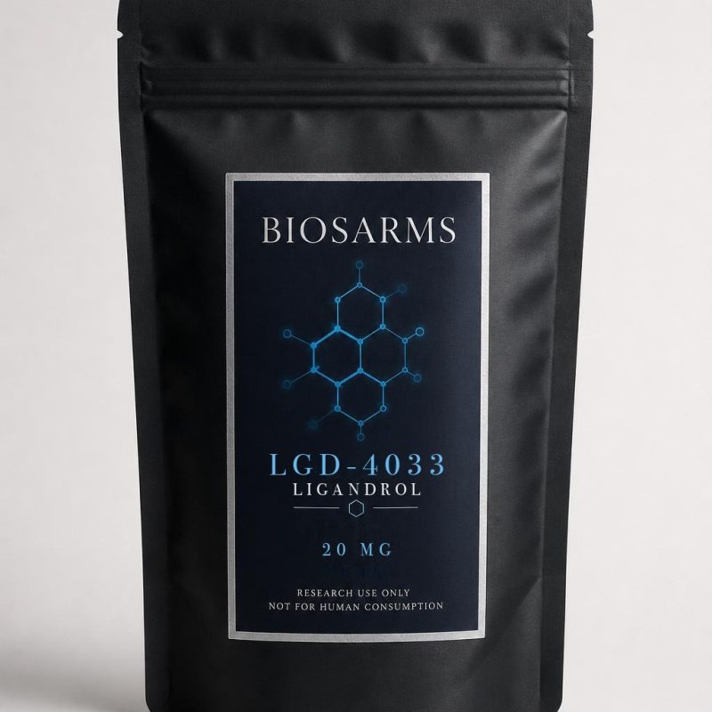 Ligandrol LGD-4033 från BIOSARMS – svart påse med 50 tabletter à 20 mg