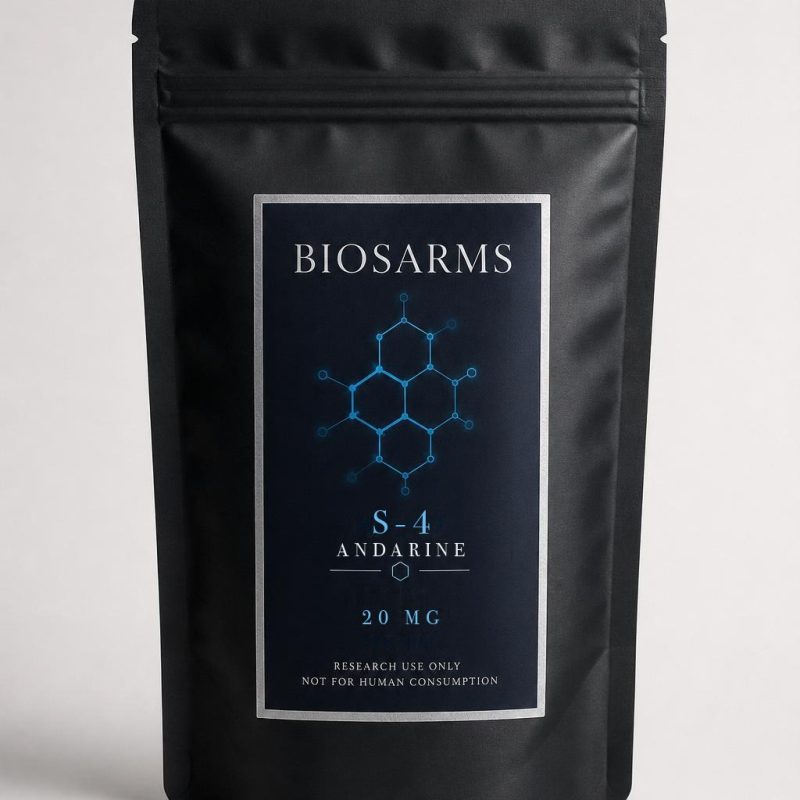 S-4 Andarine från BIOSARMS – svart påse med 50 tabletter à 20 mg